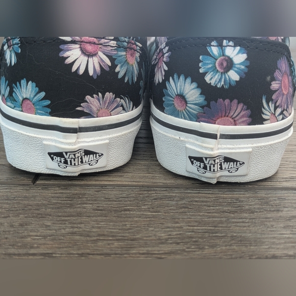 Vans Off the Wall Women's Doheny Lace Up Style Dark Floral Multicolor Black Sz 8 - Picture 6 of 7